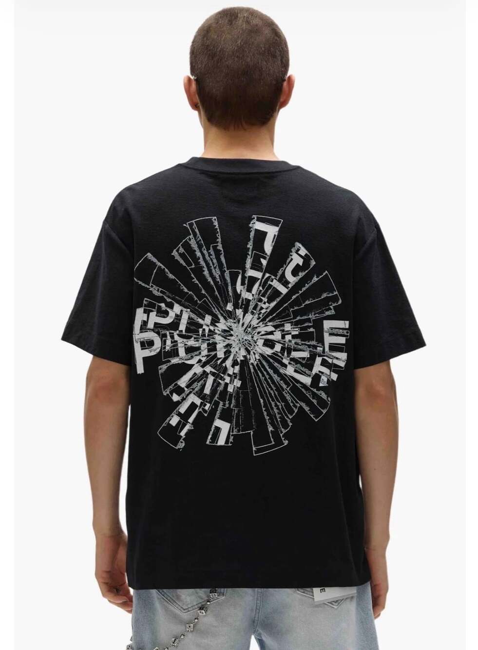 Purple Brand Shattered Logo Tee Black Shirt Streetwear Spring Summer 2025